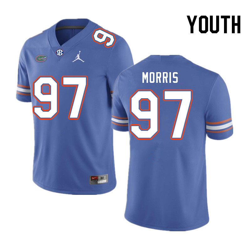 Youth #97 Andre Morris Florida Gators College Football Jerseys Stitched Sale-Royal